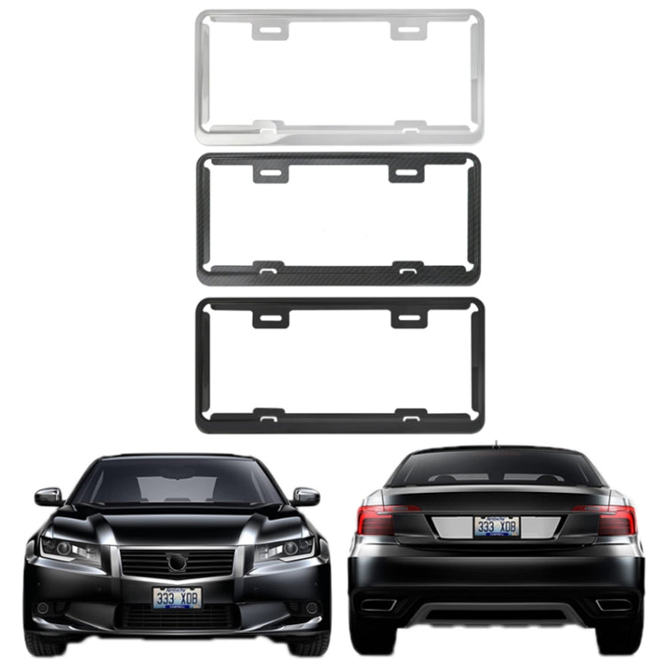 Taiwan Car License Plate Stainless Steel Frame, Specification: Carbon Fiber - License Plate Covers & Frames by PMC TechLife | Online Shopping South Africa | PMC TechLife | Buy Now Pay Later Mobicred