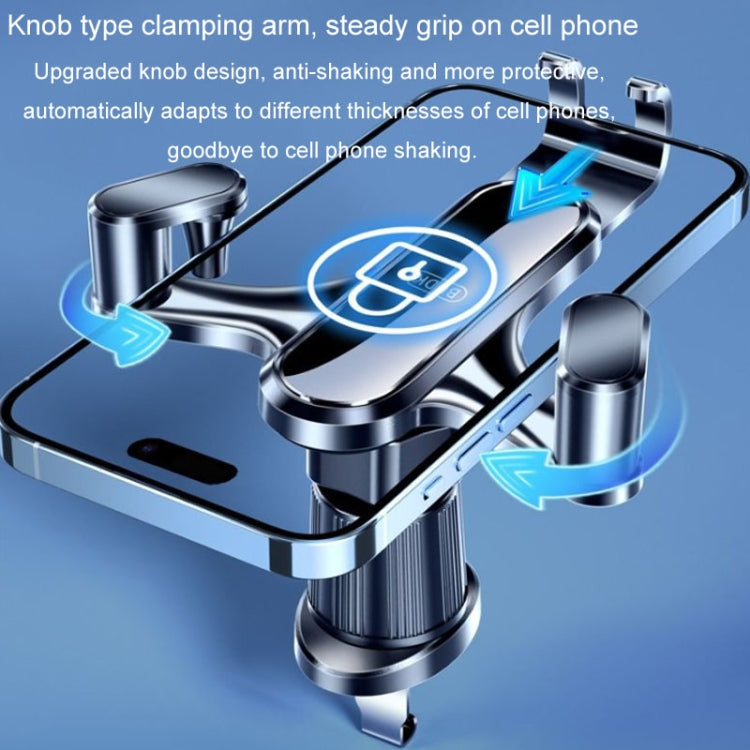 BUDK Triangle Gravity Sensor Car Phone Bracket Car Air Vent Navigation Holder, Model: Suction Cup Base Model - Car Holders by BUDK | Online Shopping South Africa | PMC Jewellery | Buy Now Pay Later Mobicred