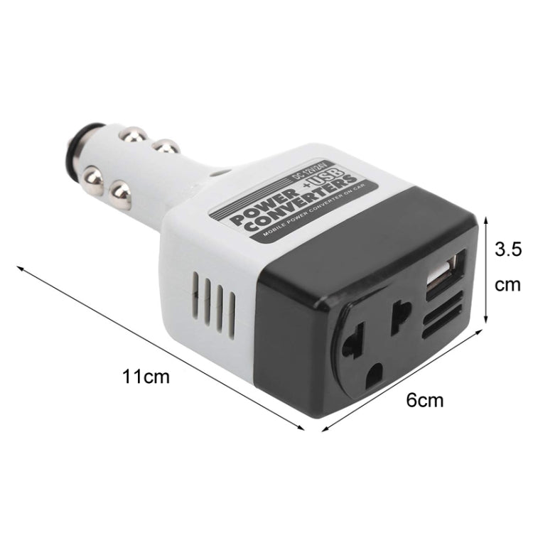 12V/24V To 220V Auto Car Power Converter Adapter With USB Charging Port - free shipping - PMC TechLife - Order now!