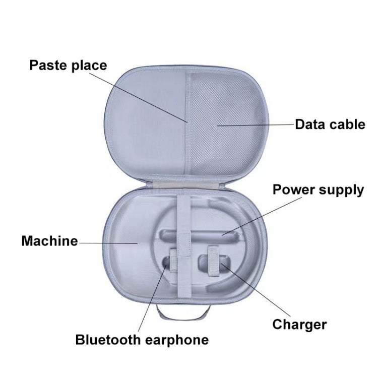 For Apple Vision Pro VR Anti-Fall And Shock-Absorbing EVA Hard Shell Storage Bag(Purple) - VR Accessories by PMC TechLife | Online Shopping South Africa | PMC TechLife | Buy Now Pay Later Mobicred