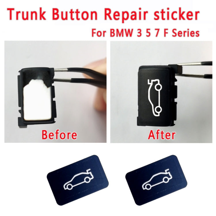 2pcs For BMW 3/5/7 Series Car Trunk Switch Repair Sticker - Decorative Sticker by PMC TechLife | Online Shopping South Africa | PMC TechLife | Buy Now Pay Later Mobicred