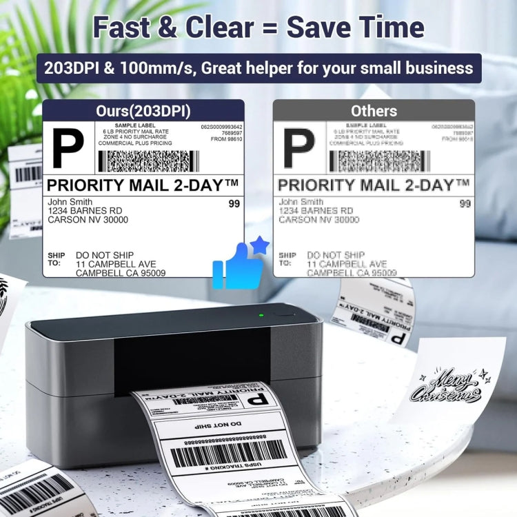 Phomemo PM245-BT Bluetooth Shipping Label Printer Support Labels Width  1- 4.6 Inch(UK Plug) - free shipping - PMC TechLife - Order now!