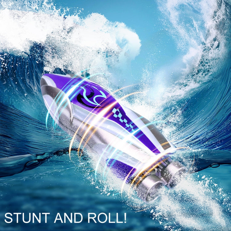 Children 2.4G Mini Remote Control Boat Summer Water Play Electrical Submarine Boys Toys(Purple) - RC Boats by PMC Jewellery | Online Shopping South Africa | PMC Jewellery | Buy Now Pay Later Mobicred