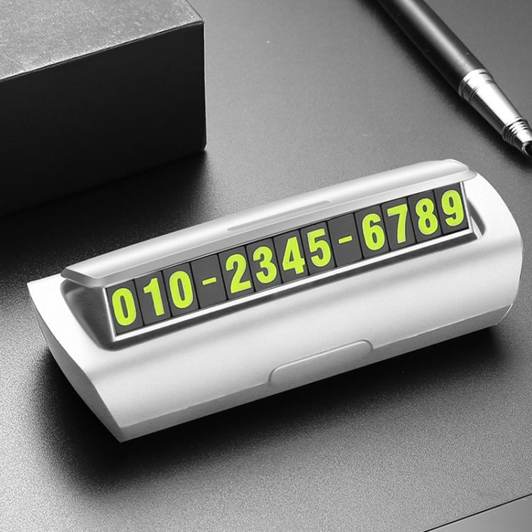Hidden Luminous Temporary Parking Sign With Car Number, Color: Pure White - Parking Card by PMC TechLife | Online Shopping South Africa | PMC TechLife | Buy Now Pay Later Mobicred