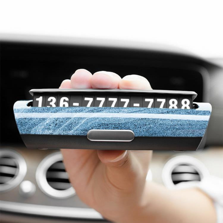 Hidden Luminous Temporary Parking Sign With Car Number, Color: Silver - Parking Card by PMC TechLife | Online Shopping South Africa | PMC TechLife | Buy Now Pay Later Mobicred