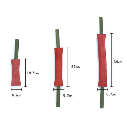 6.7 x 30cm Cowhide Training Dog Bite Stick Pet Toning Toys(Brick Red) - Training Aids by PMC Jewellery | Online Shopping South Africa | PMC Jewellery | Buy Now Pay Later Mobicred