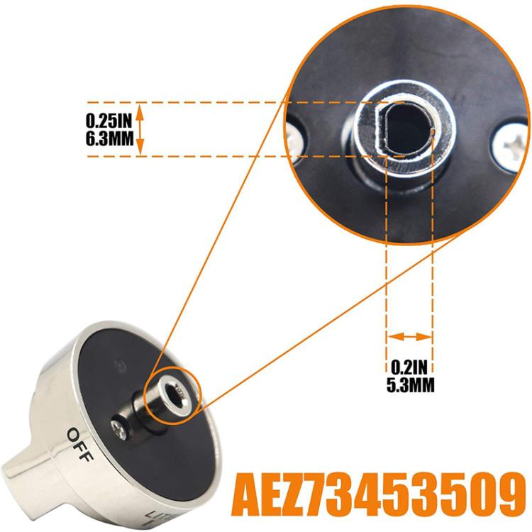Oven Stove Knob Assembly For AEZ73453509/AEZ72909008(Silver) - Replacement Accessories by PMC TechLife | Online Shopping South Africa | PMC TechLife | Buy Now Pay Later Mobicred