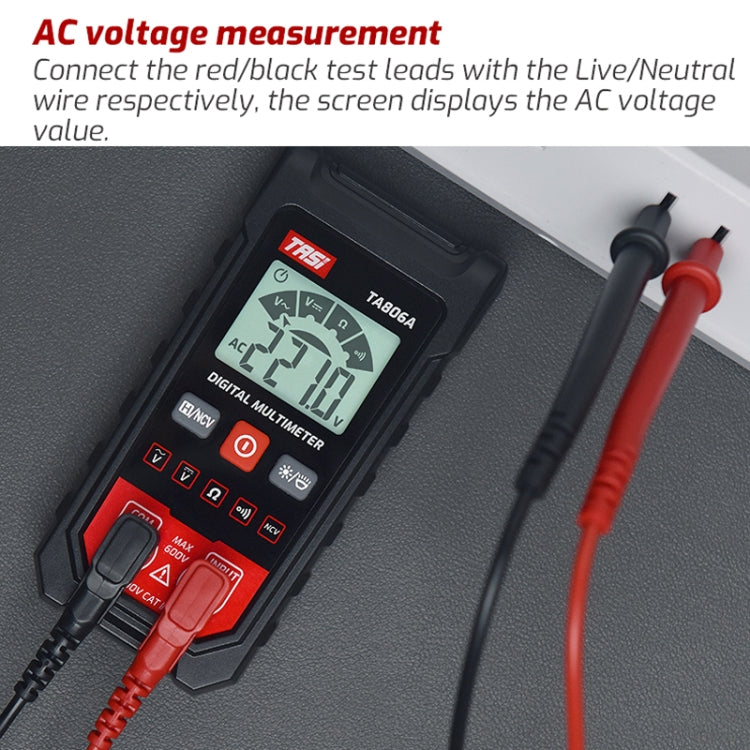 TASI TA806A Fully Automatic Universal Table Home Portable Automatic Recognition Universal Table - Current & Voltage Tester by TASI | Online Shopping South Africa | PMC Jewellery | Buy Now Pay Later Mobicred