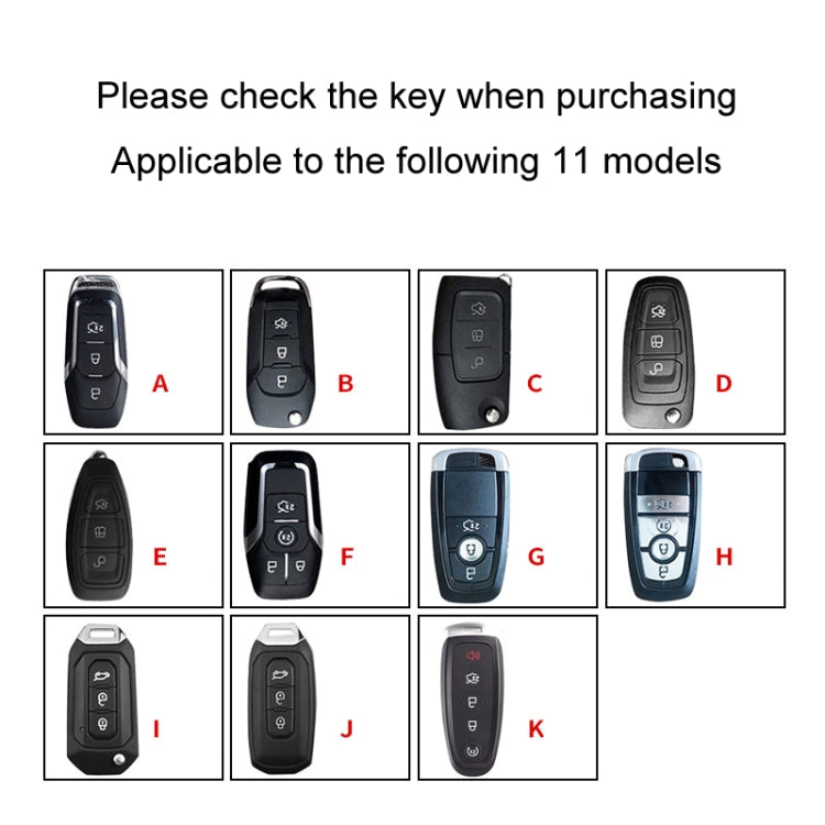 For Ford Car Key Cover Keychain Anti-lost Number Plate, Style: E - Car Key Cases by PMC TechLife | Online Shopping South Africa | PMC TechLife | Buy Now Pay Later Mobicred