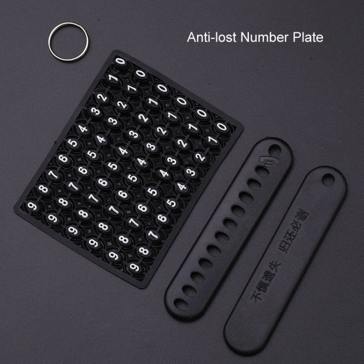 For Isuzu Car Key Cover Multifunctional Keychain Anti-lost Number Plate(A) - Car Key Cases by PMC TechLife | Online Shopping South Africa | PMC TechLife | Buy Now Pay Later Mobicred