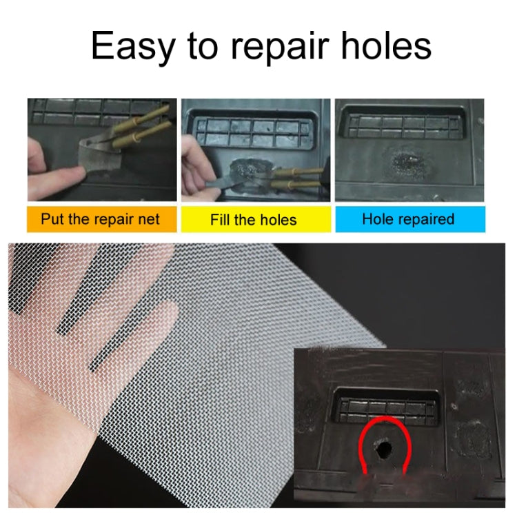 15 x 20cm 2pcs Plastic Repair Mesh Car Bumper Crack Fixing Mesh - Hand Tool Sets by PMC TechLife | Online Shopping South Africa | PMC TechLife | Buy Now Pay Later Mobicred