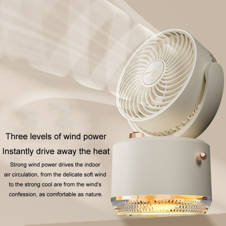 USB Charging Cooler Air Conditioning Fan Desktop Cooling Fan Swing Humidifier(Green) - Electric Fans by PMC TechLife | Online Shopping South Africa | PMC TechLife | Buy Now Pay Later Mobicred