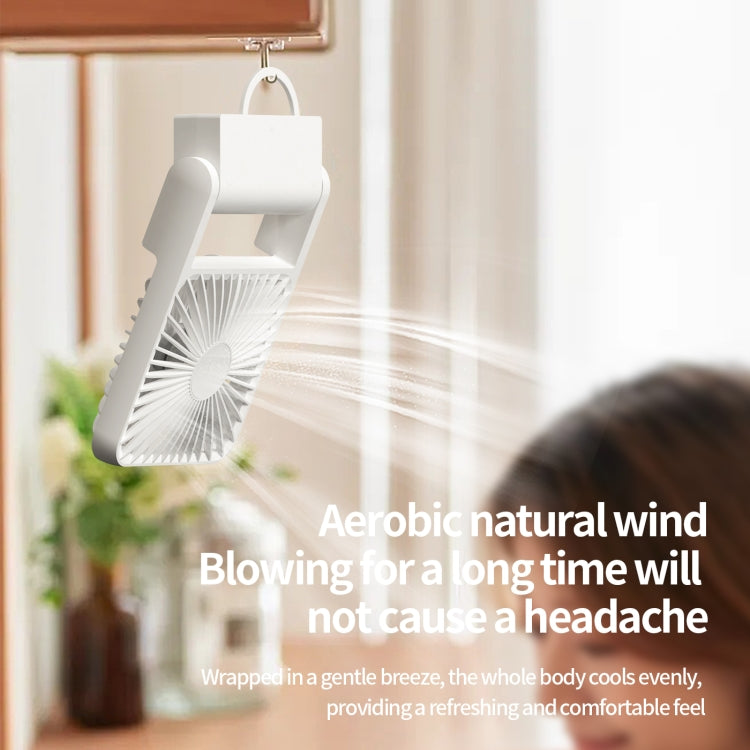 HX-123 USB Charging Wall-mounted Desktop Folding Thin and Light Small Fan(Blue) - Electric Fans by PMC TechLife | Online Shopping South Africa | PMC TechLife | Buy Now Pay Later Mobicred