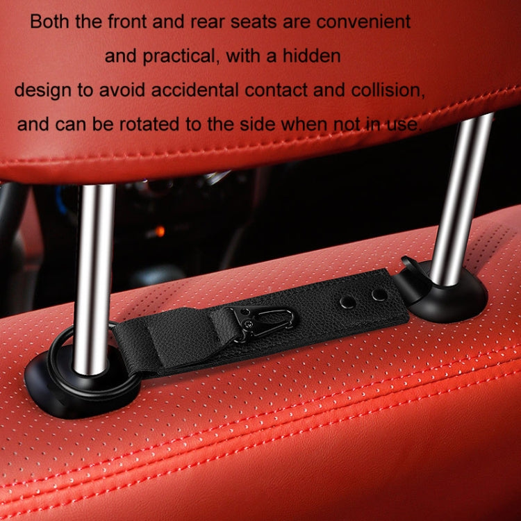 Car Seat Back Multifunctional Storage Metal Hook(Beige) - Auto Fastener & Clips by PMC TechLife | Online Shopping South Africa | PMC TechLife | Buy Now Pay Later Mobicred