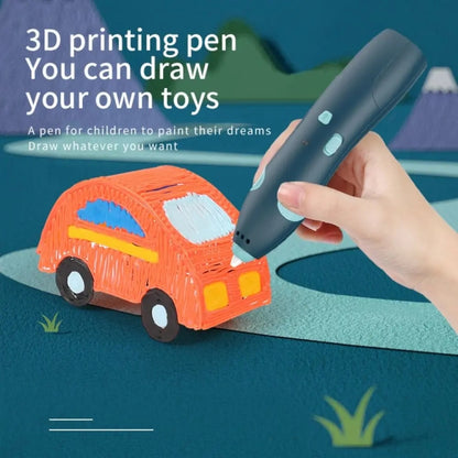 USB Charging Low-Temperature Wireless Graffiti Printing Pen Set Children DIY 3D Painting Pen(Light Blue) - 3D Printer by PMC Jewellery | Online Shopping South Africa | PMC Jewellery | Buy Now Pay Later Mobicred