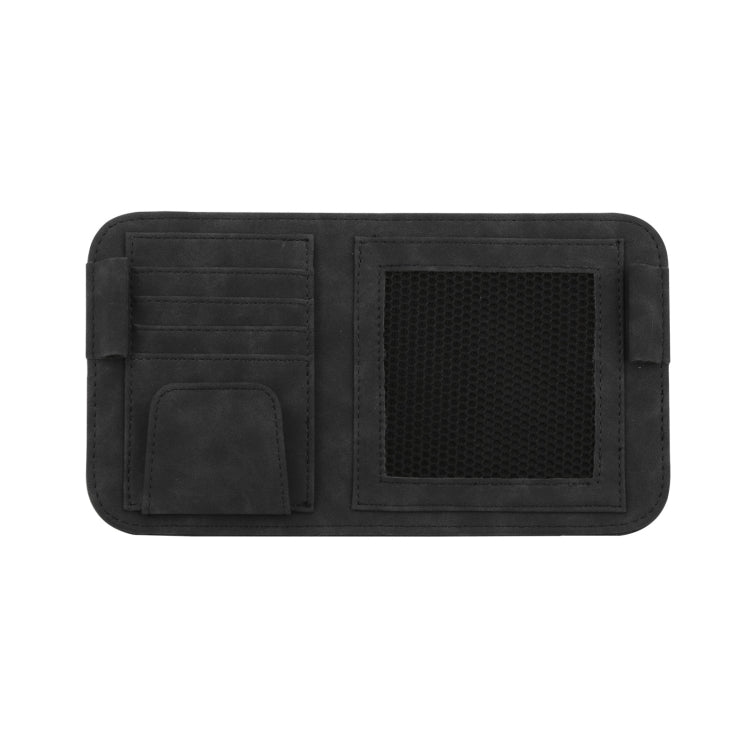 Car Sun Visor Bill Holder Glasses Clip Storage Bag(Black) - Sunglasses & Glasses Clips by PMC TechLife | Online Shopping South Africa | PMC TechLife | Buy Now Pay Later Mobicred