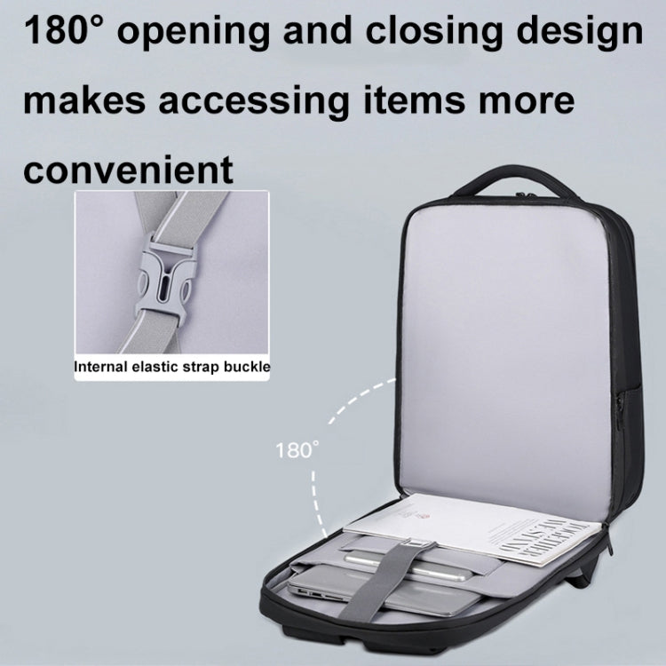17 inch Password Lock Large Capacity Water-resistant Laptop Backpack with USB Port(Black) - Backpack by PMC Jewellery | Online Shopping South Africa | PMC Jewellery | Buy Now Pay Later Mobicred