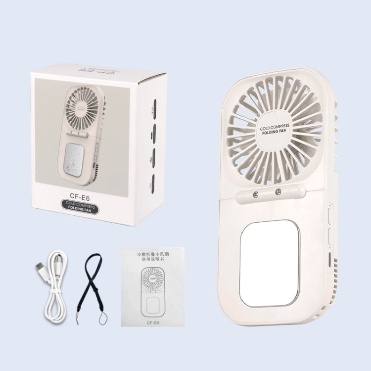 USB Charging Folding Outdoor Handheld Mini Cold Compress Fan Desktop Cooling Fan(Navy Blue) - Electric Fans by PMC TechLife | Online Shopping South Africa | PMC TechLife | Buy Now Pay Later Mobicred