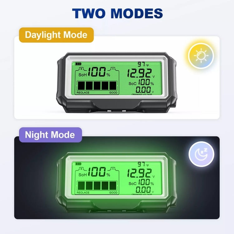 ANCEL 12V LED Car Battery Tester SOH/SOC Rechargeable Battery Analysis Tool - free shipping - PMC TechLife - Order now!