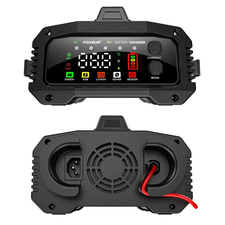 FOXSUR 25A 12V/24V Portable High-Power Car Ship Motorcycle Charger(US Plug) - free shipping - PMC TechLife - Order now!