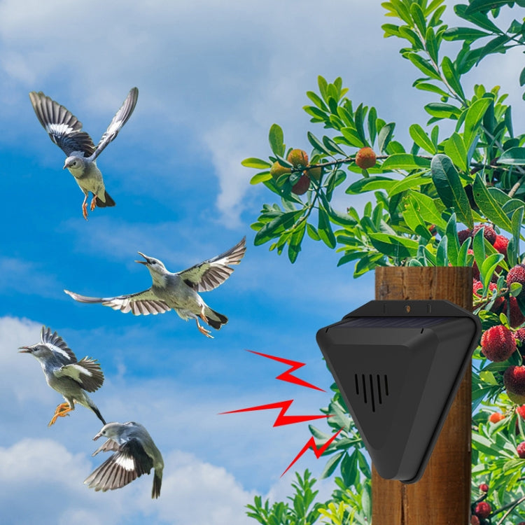 N911Q Solar Bird Repeller Orchard And Fish Pond Animal Repellent(Black) - Outdoor Insect Repellent by PMC TechLife | Online Shopping South Africa | PMC TechLife | Buy Now Pay Later Mobicred
