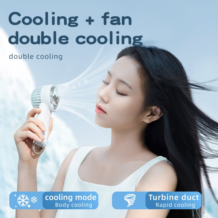 Outdoor Handheld Ice Air Conditioning Fan Astronaut Night Light Semiconductor Cooling Fan(Light Blue) - Electric Fans by PMC Jewellery | Online Shopping South Africa | PMC Jewellery | Buy Now Pay Later Mobicred