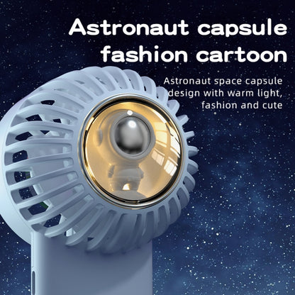 Outdoor Handheld Ice Air Conditioning Fan Astronaut Night Light Semiconductor Cooling Fan(Light Blue) - Electric Fans by PMC Jewellery | Online Shopping South Africa | PMC Jewellery | Buy Now Pay Later Mobicred