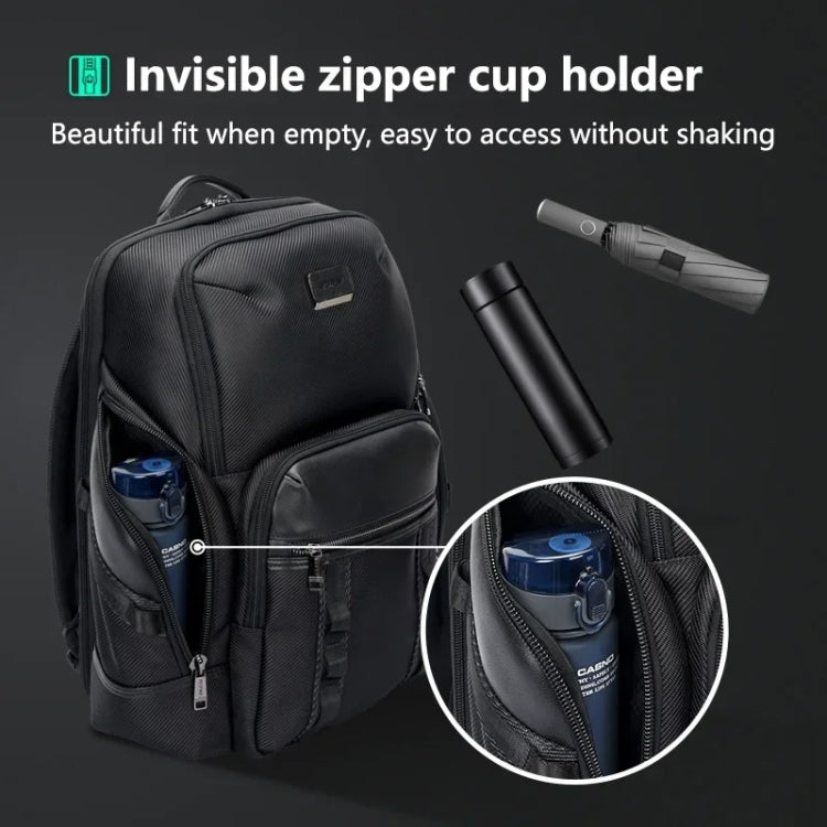 Bopai 61-123561 Large Capacity Business Trip Laptop Backpack(Black) - free shipping - PMC Jewellery - Order now!