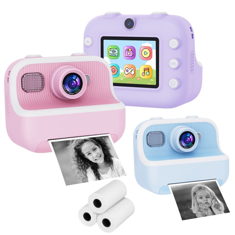 M8 2.4-Inch 1080P HD 2400W Pixel Dual-Camera Children Thermal Printing Camera, Color: Blue+32GB - Children Cameras by PMC Jewellery | Online Shopping South Africa | PMC Jewellery | Buy Now Pay Later Mobicred