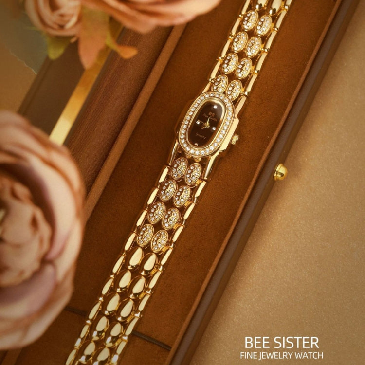 BS Bee Sister Stainless Steel Ladies Bracelet Watch Diamond Wristwatch(Classic Silver) - Metal Strap Watches by BS Bee Sister | Online Shopping South Africa | PMC Jewellery | Buy Now Pay Later Mobicred