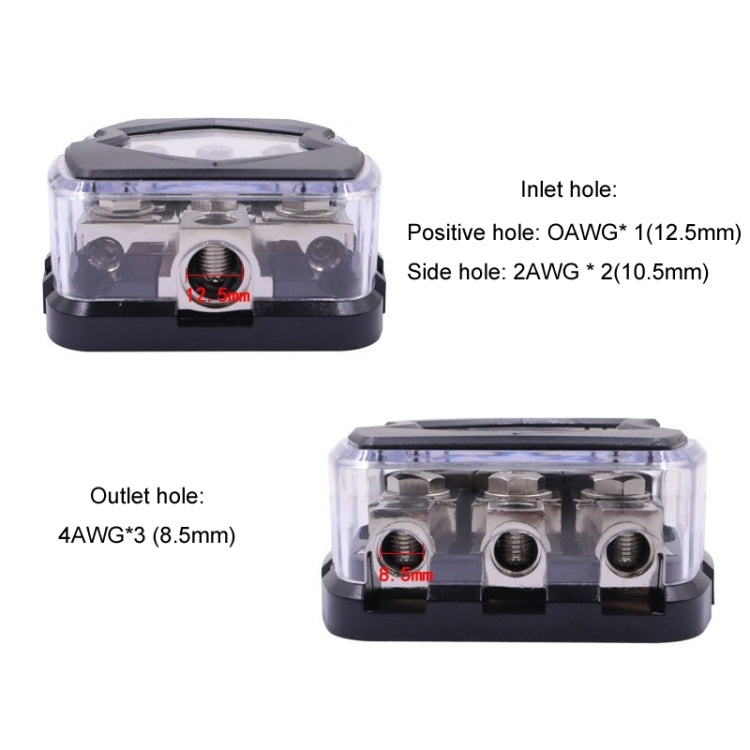 One To Three Car Audio Power Fuse Holder Fuse Junction Box - Fuse by PMC TechLife | Online Shopping South Africa | PMC TechLife | Buy Now Pay Later Mobicred
