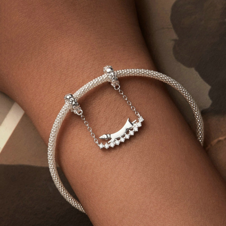 S925 Sterling Silver Cute Dachshund DIY Bracelet Beaded Accessories(SCC2751) - Jewelry Accessories by PMC Jewellery | Online Shopping South Africa | PMC Jewellery | Buy Now Pay Later Mobicred