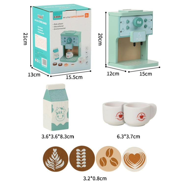 KABI Children Simulation Wooden Pretend Play Toy Kindergarten Parent-Child Interactive Toy, Style: Coffee Maker - Pretend Play Toys by KABI | Online Shopping South Africa | PMC Jewellery | Buy Now Pay Later Mobicred