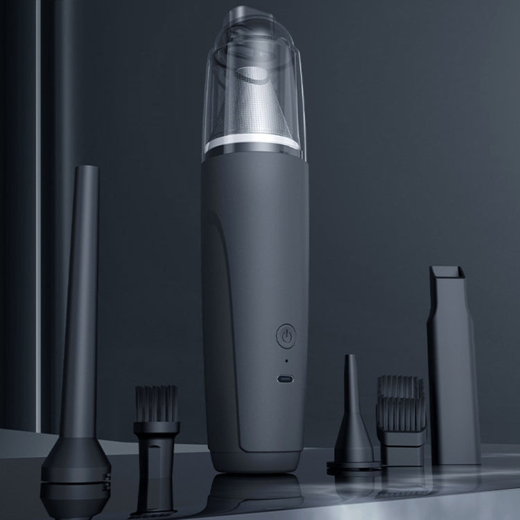 3 in 1 Mini Wireless Charging Handheld Car Vacuum Cleaner(Stainless Steel Filter Black) - Vacuum Cleaner by PMC TechLife | Online Shopping South Africa | PMC TechLife | Buy Now Pay Later Mobicred