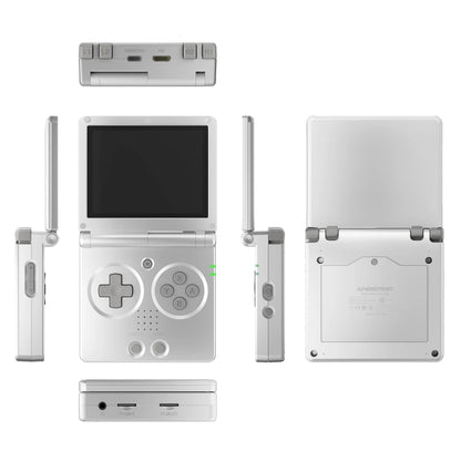 ANBERNIC RG35XXSP 3.5'' IPS Screen Flip Handheld Console Linux System WIFI Retro Video Game Player  64G+128G(Silver) - Pocket Console by ANBERNIC | Online Shopping South Africa | PMC Jewellery | Buy Now Pay Later Mobicred