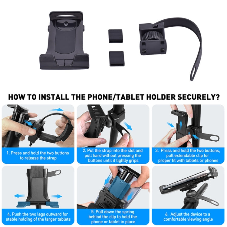 Bicycle Motorcycle Fitness Equipment Baby Carriage Mobile Phone Tablet Universal Holder - Holder by PMC TechLife | Online Shopping South Africa | PMC TechLife | Buy Now Pay Later Mobicred