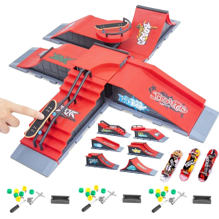 6 In 1 3 Skateboards Finger Skateboard Model Venue Scene Props Children Toy Set - Model Toys by PMC Jewellery | Online Shopping South Africa | PMC Jewellery | Buy Now Pay Later Mobicred