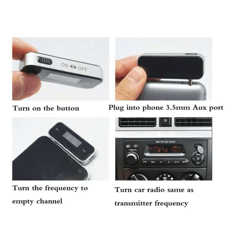 FM-01 3.5mm Music Audio FM Transmitter Mini Wireless Car MP3 Player - free shipping - PMC TechLife - Order now!