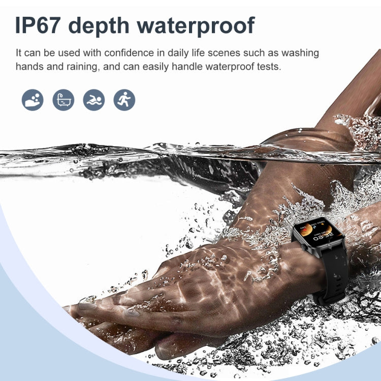 T12Pro 1.85-inch IP67 Waterproof Sports Health Monitoring Bluetooth Call Smart Watch(Black) - Smart Watches by PMC TechLife | Online Shopping South Africa | PMC TechLife | Buy Now Pay Later Mobicred
