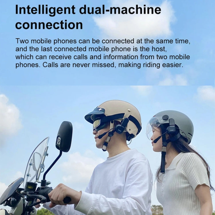 TWVC Motorcycle Bluetooth Headset Wireless Stereo Moto Helmet Headphones Standard Base - Motorcycle Walkie Talkie by PMC Jewellery | Online Shopping South Africa | PMC Jewellery | Buy Now Pay Later Mobicred