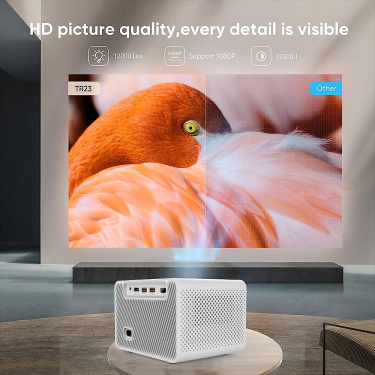 M10 Plus 1280x720P Projector 2.4G / 5G WIFI Bluetooth 5.2 Android 11 System Home Cinema AU Plug - Mini Projector by PMC TechLife | Online Shopping South Africa | PMC TechLife | Buy Now Pay Later Mobicred