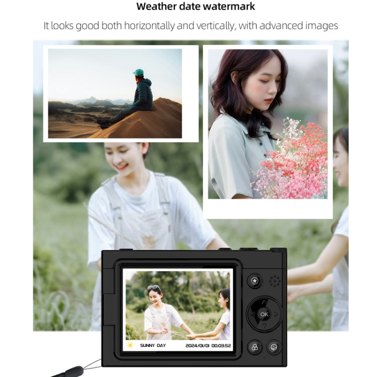 High-Definition CCD Digital Camera 64 Million WiFi Card Camera, Color: Black + Headphone Cable - Video Cameras by PMC TechLife | Online Shopping South Africa | PMC TechLife | Buy Now Pay Later Mobicred