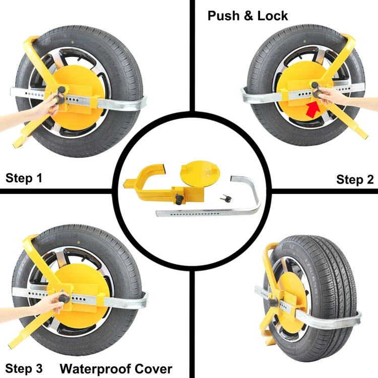Car Anti-theft Lock SUV Wheel Three-prong Lock With Suction Cup, Style: Ordinary - Others by PMC TechLife | Online Shopping South Africa | PMC TechLife | Buy Now Pay Later Mobicred