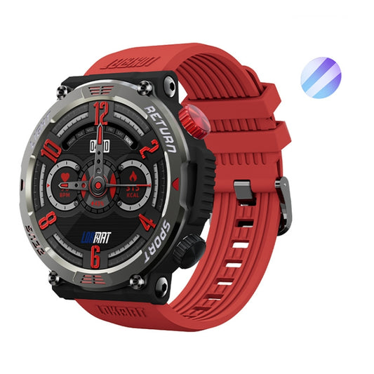 LOKMAT ZEUS 5 PRO 1.46 Inch 5ATM Waterproof Flashlight Bluetooth Call Smart Watch(Red) - Smart Watches by LOKMAT | Online Shopping South Africa | PMC Jewellery | Buy Now Pay Later Mobicred