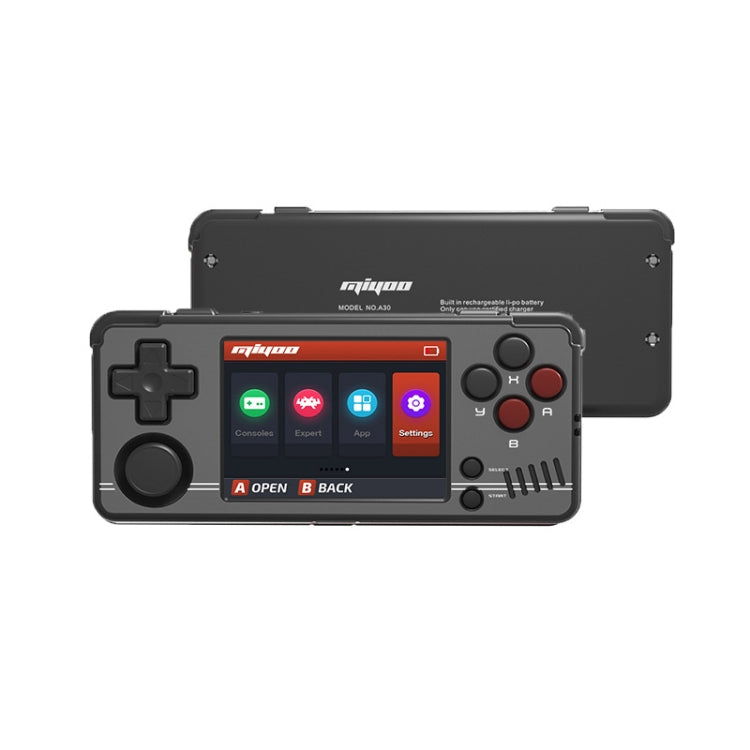 MIYOO A30 Retro Handheld Game Console 2.8 Inch IPS Screen WIFI Linux System Video Games Player 64GB(Black) - Pocket Console by MIYOO | Online Shopping South Africa | PMC Jewellery | Buy Now Pay Later Mobicred