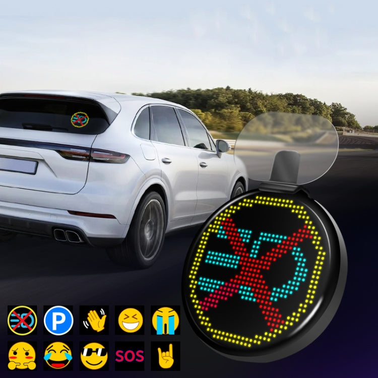 HI.GROOM Car LED Customized Pixel Emoji Lights Bluetooth Remote Control Interactive AI Screen, Style: No Remote Control - Car Monitor by HI.GROOM | Online Shopping South Africa | PMC Jewellery | Buy Now Pay Later Mobicred