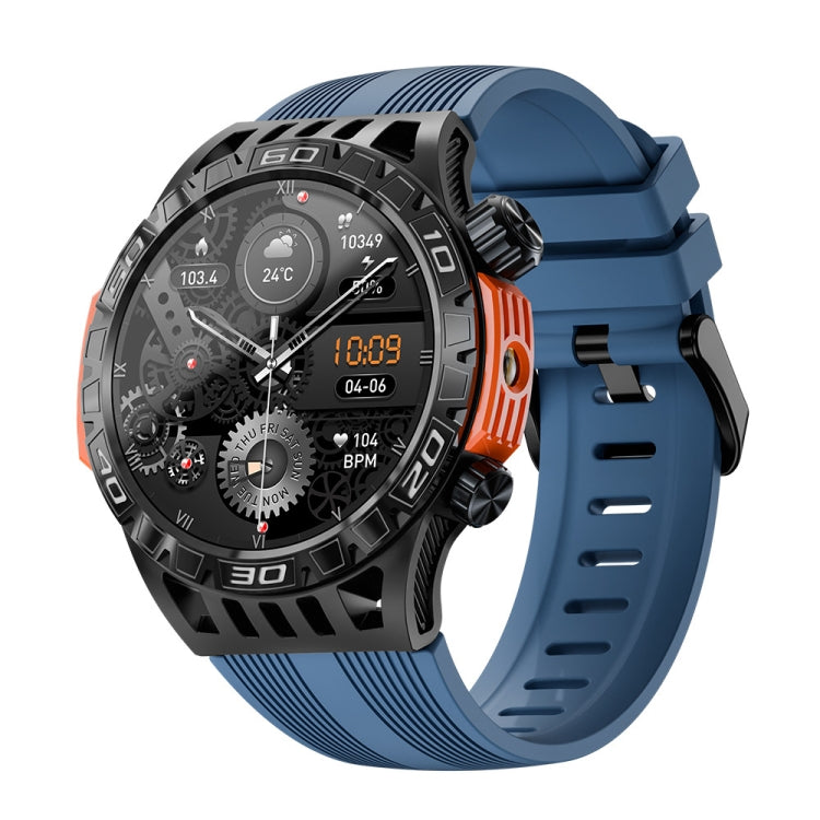 LOKMAT ZEUS6 PRO 1.46-Inch IP68 Waterproof SOS Flashlight Bluetooth Smart Watch(Blue) - free shipping - PMC TechLife - Order now!