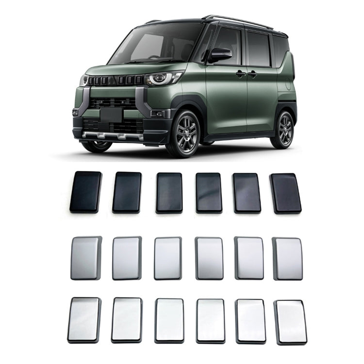 For Mitsubishi 2023 Delica Mini Right-Hand Drive Front Grille Modified Decorative Frame(Electroplating Mirror) - Front Grille Decoration Strip by PMC TechLife | Online Shopping South Africa | PMC TechLife | Buy Now Pay Later Mobicred