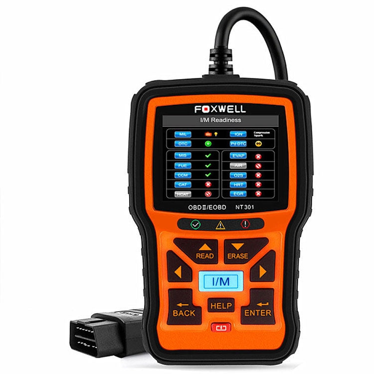 FOXWELL NT301 OBD2 Car Fault Diagnostic Instrument Live Data Code Reader Tool - free shipping - PMC TechLife - Order now!