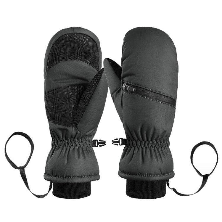 Winter Padded Ski Gloves Outdoor Windproof Warm Sports Gloves, Size: XS(Black) - free shipping - PMC TechLife - Order now!